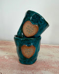 Nora Toddler/Espresso Cup JLY Heart Blue