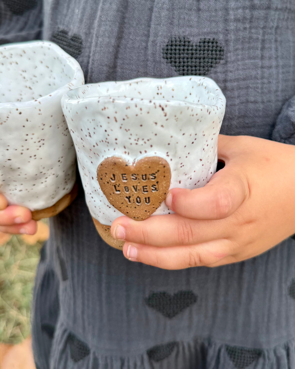 Nora Kids/Espresso Cup JLY Heart Black